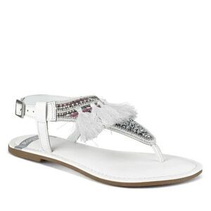 Risha Genuine Leather Tassel Sandals